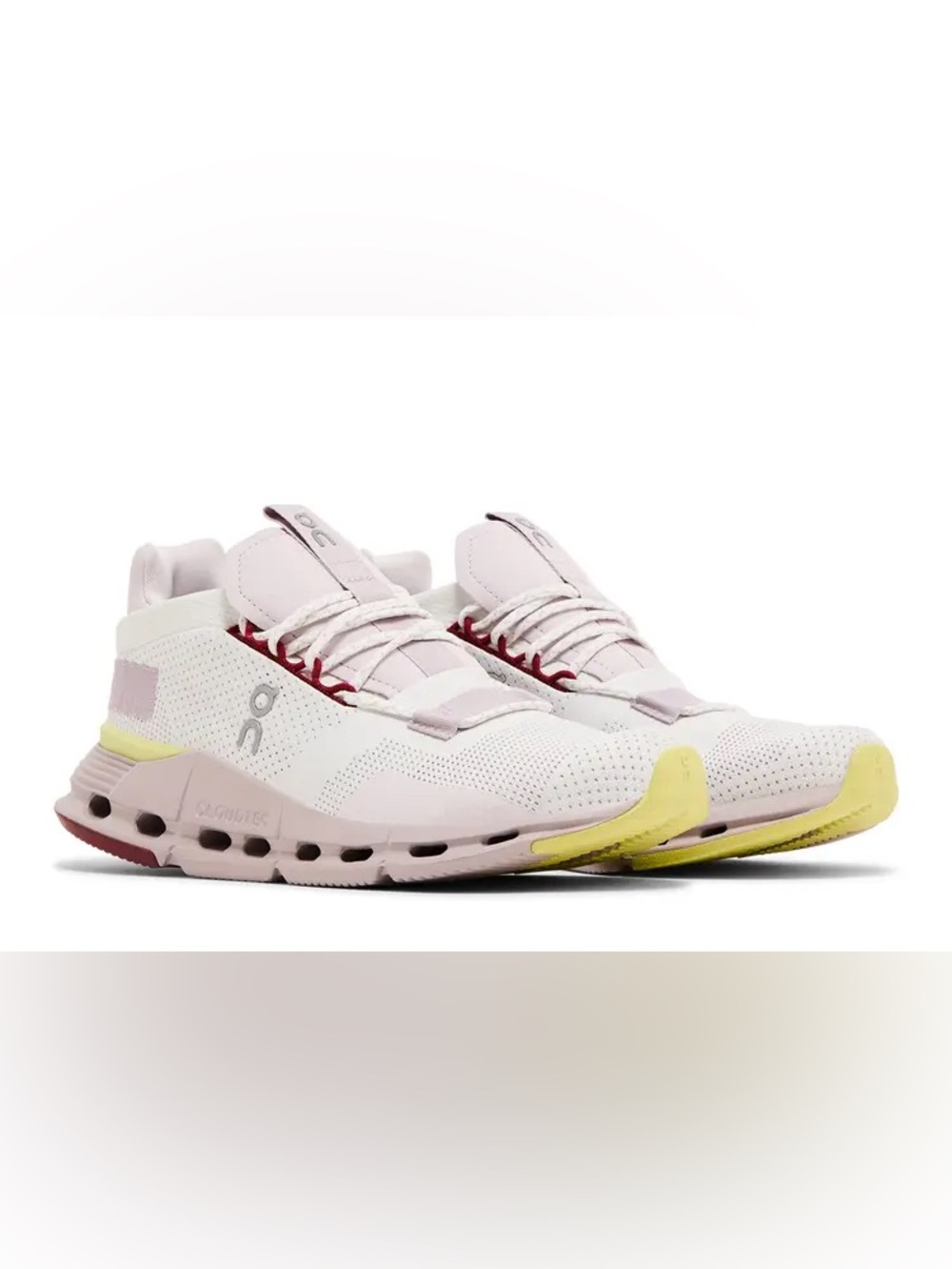 On womens CloudNova cloudtech running shoes undyed white Fade Sz 10